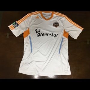 Adidas Clima Cool Soccer Jersey, Houston Dynamo, White, XL, NWOT
